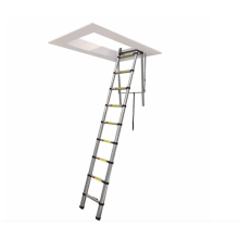 single straight telescopic attic ladder